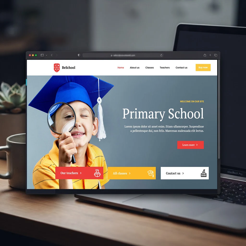 School Website project screenshot